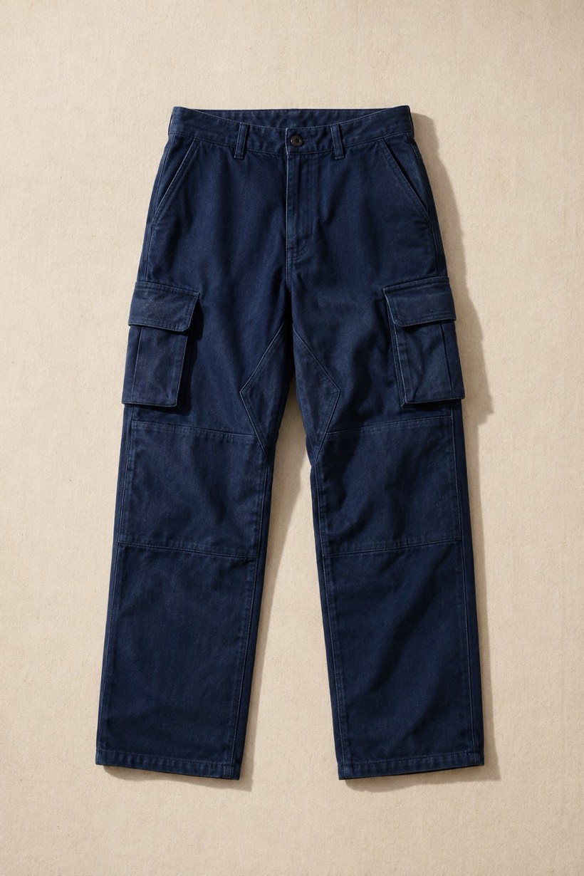Cargo Work Trouser, 320 g/m² cloth, laid flat