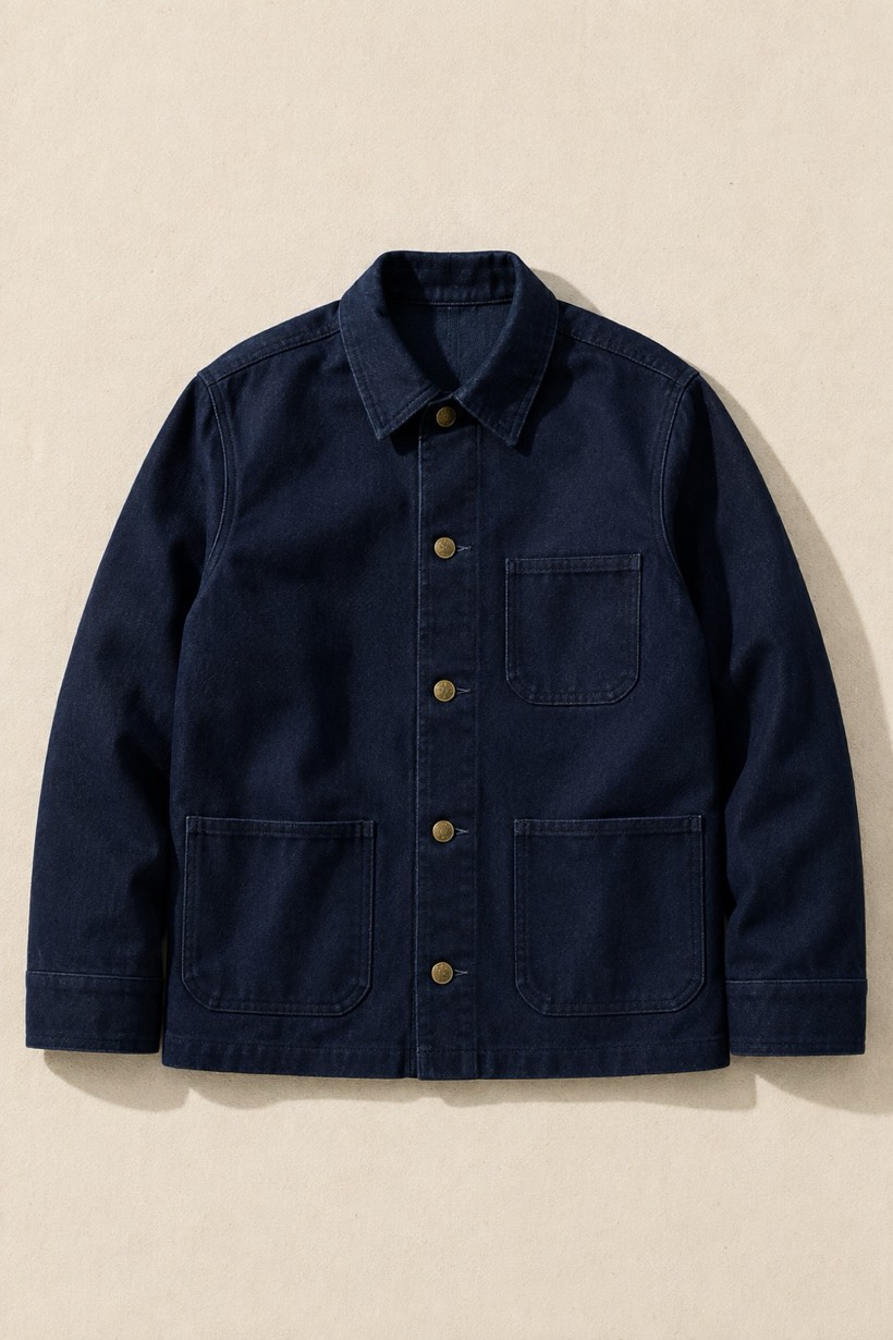 Chore Jacket Heavy 400, 400 g/m² cloth, laid flat