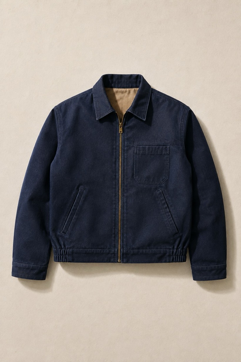 Short Work Jacket 300, 300 g/m² cloth, laid flat