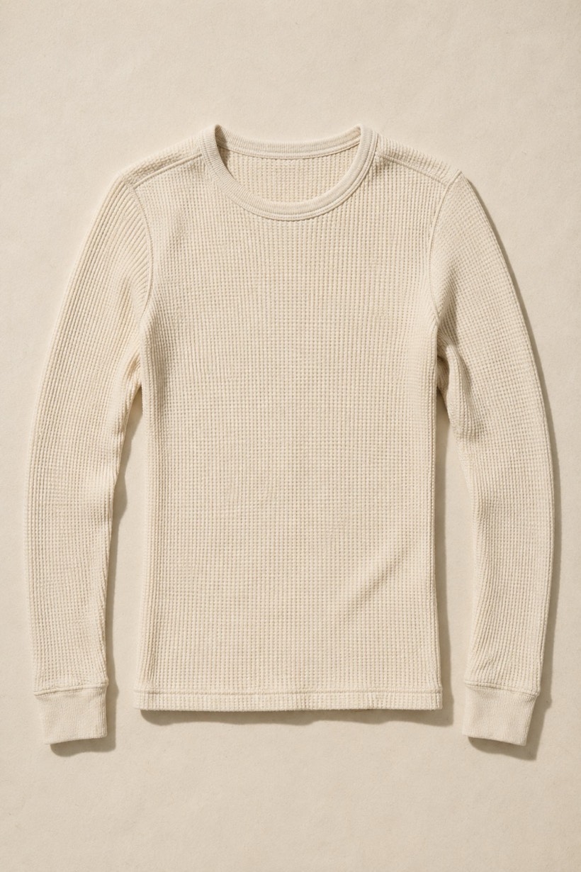 Thermal Long-Sleeve, 220 g/m² cloth, laid flat