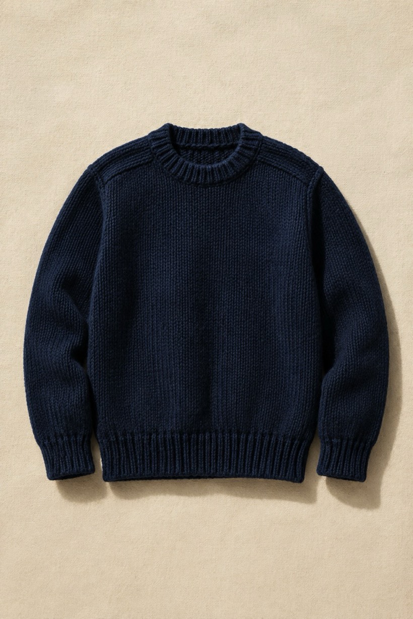 Wool Work Jumper 500, 500 g/m² cloth, laid flat