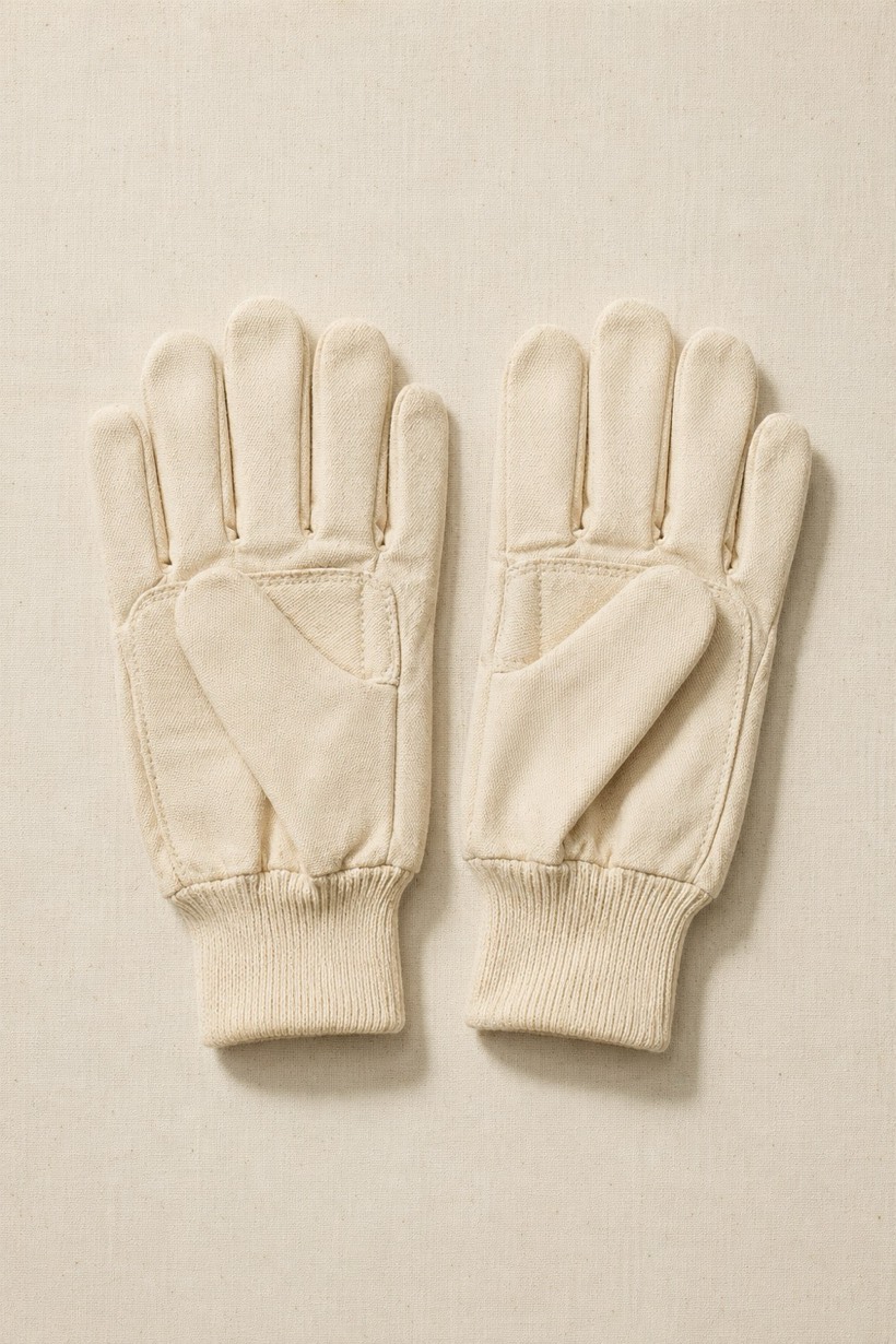 Work Glove Cotton, 340 g/m² cloth, laid flat