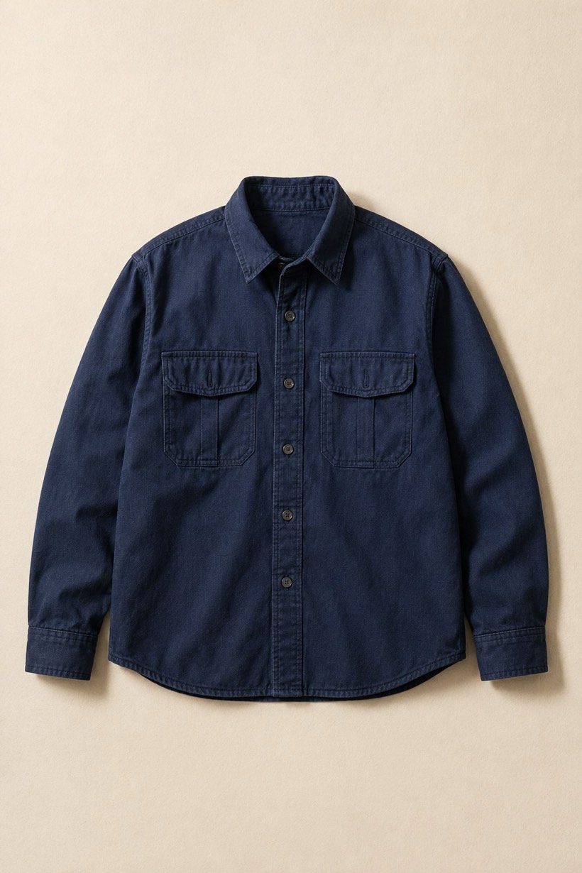 Work Shirt Twill 200, 200 g/m² cloth, laid flat